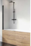 Radaway Nes Black PNJ I Paravan cada batant 50 cm, profil negru (10011050-54-01L)