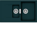 SCHOCK Mono D-150 Chiuveta bucatarie granit Cristadur 86x51 cm, verde (green line ivy) (MOND150IVY) Chiuveta