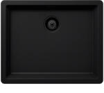 SCHOCK Greenwich N-100L Chiuveta bucatarie Cristadur 55x45 xm, negru (puro) (SETGN100LPUPVPUR) Chiuveta
