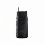 Estia Home Art Lens Save The Aegean Pahar Termos Oțel Inoxidabil Fără BPA 360ml Noir Echo Cu Pai 01-42943 (01-42943)
