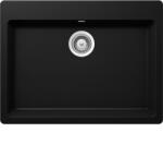 SCHOCK Galaxy N-100L Chiuveta bucatarie granit Cristadur 70x53 cm, negru (puro) (GAXN100LPURO) Chiuveta