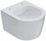 Globo Vas WC suspendat Globo Forty3 Rimless 36x43 cm evacuare orizontala, alb lucios (FOS06.BI)