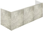 Hatria Grandangolo 130 T Masca lavoar baie suspendata 127x49xH48 cm, gri deschis (cement) (Y2AJCC)