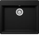 SCHOCK Galaxy N-100 Chiuveta bucatarie granit Cristadur 60x53 cm, negru (puro) (GAXN100PURO) Chiuveta