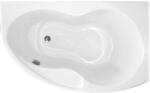 Belform Cada baie pe colt semirotunda asimetrica Belform Koni acril 155x90 cm (27SE0005)