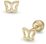 Lisa Jewelry for Kids áttört pillangó gyerekfülbevaló gömb zárral (JTAG-0282-18)