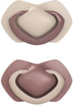 Canpol babies Szilikon szimmetrikus cumi Light touch 0-6hó PURE COLOR 2 db pink (22/655_PIN)