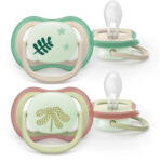 Philips Philips Avent SCF376/31 Ultra Air Night cumi 6-18 hó - Olívazöld és Levél mintás (2 db) (5913578)