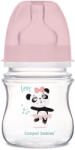 Canpol babies EasyStart anti-kólikás cumisüveg EXOTIC ANIMALS 120ml rózsaszín (774027)