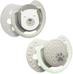 LOVI Világító mini szilikon dinamikus cumi BUDDY BEAR 0-2hó 2db (22/862)