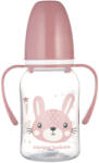 Canpol babies Keskeny nyakú cumisüveg fogantyúval CUTE ANIMALS 120ml nyuszi (11/823_PIN)