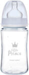 Canpol babies széles nyakú anti-kólikás cumisüveg ROYAL BABY 240ml kék (780481)