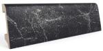 Profiline Plinta colorata polimer (PS) Black-Silver Calacatta, 80 x 14 x 2000 mm, Profiline (DF-Q25009-2)