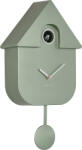 Karlsson Ceas de perete cu cuc Modern Cuckoo, verde pădure, metalic (KA5867GR)