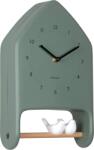 Karlsson Ceas de perete Love Birds, gri-verde (KA6130GR)