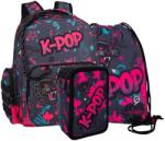 COOLPACK - Caro iskolatáska szett felszerelt 3 emeletes tolltartóval - K-Pop - Dark (F167036-1-szett) (F167036)