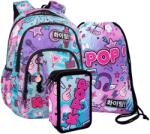COOLPACK - Basic Plus K-Pop iskolatáska szett felszerelt 3 emeletes tolltartóval - Rainbow (F003037-1-szett) (F003037)