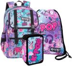 COOLPACK - Rumi iskolatáska szett felszerelt 3 emeletes tolltartóval - K-Pop - Rainbow (F166037-1-szett) (F166037)