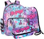 COOLPACK - Caro iskolatáska szett ovális tolltartóval - K-Pop - Rainbow (F167037-2-szett) (F167037)
