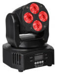 JB Systems CLUBWASH Mini Moving Head Washlight cu 4 LEDuri de 12W RGBWA+UV
