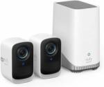 Anker Kit supraveghere video eufyCam 3C S300, 4K Ultra HD, BionicMind , Nightvision, Homebase 3 - 2 camere video eufyCam 3C