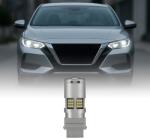 AutoREY Bec LED Auto T20 7443 cu 2 faze si Lupa, 60 LED-uri Premium Culoare Alb 6000K pentru Pozitie sau DRL, lumini de zi, CANBUS, fara eroare de bec ars, 12V, Putere 30W (AI18-17)