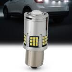 AutoREY Bec LED PY21W BAU15S 1156 6000K Alb Pur cu Lupa, 30W 2600LM Canbus, Plug & Play - Pentru Marsarier, DRL si Stopuri - Iluminare Auto Premium (AI18-11)