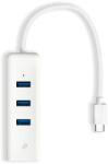 TP-Link ADAPTOR RETEA TP-LINK , extern, USB Type-C, port RJ-45 | USB 3.0 x 3, 1000 Mbps Gigabit LAN, "UE330C" (timbru verde 0.18 lei) (UE330C)