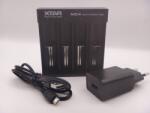 XTAR MC4 Incărcător acumulatori Li-Ion 3.6V, 3.7V IMR, ICR, INR cu adaptor 1A priza inclus Incarcator baterii