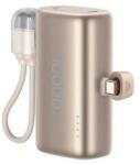 USAMS PB82 vésztöltő Type-C aljzat (10000mAh, 20W, gyorstöltő, Type-C csatlakozó + Type-C kábel) BÉZ (179387)