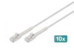 ASSMANN DK-1632-A-003B-10 Cablu flexibil patch CAT 6A F-FTP, cupru, 0, 3 m, gri, 10 buc (DK-1632-A-003B-10)