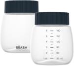 Beaba Breast Milk Collection and Storage Bottle biberon pentru păstrarea laptelui matern Hands-Free Breast Pump 2x180 ml