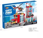Man Yuk Toys Építőkocka Szett - Városi Tűzoltóság , 611 db-os (9625) - jateknet