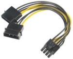 Akasa átalakító - 4pin Molex to 8pin PCIe (AK-CBPW20-15)