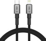 Tech-Protect Ultraboost DNA USB-C - Lightning adat- és töltőkábel, 27W, 1m, szürke