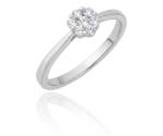 DiamondGroup 1B497W456-2 - Briliáns kővel díszített 14 karátos arany női gyűrű Méret: 56 (1B497W456-2)