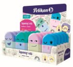 Pelikan Display 20 buc x Radiera Pelikan Squeezy You, motive asortate pastel (606202)