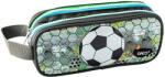 DACO Penar etui tip borseta DACO PE716N, 2 fermoare, 24 x 6 x 18 cm, motiv Fotbal (PE716N) Penar