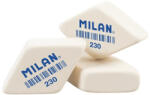 MILAN Set 30 x Radiera MILAN 230, cauciuc sintetic moale, formă romboidala, Alba (CMM230)