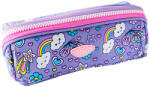 DACO Penar etui tip borseta DACO PE709M, 1 fermoar, 22 x 8.5 x 8.5 cm, motiv Curcubeu (PE709M) Penar