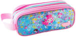 DACO Penar etui tip borseta DACO PE716RZ, 2 fermoare, 24 x 6 x 18 cm, motiv Sirene, Roz (PE716RZ) Penar