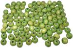 AERZETIX Chartreuse színű 8-9mm-es fa gyöngyök - 80 db-os készlet