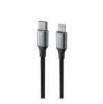SWISSTEN Textile II USB-C to Lightning 1, 5m, fekete (71529203)