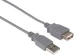 PremiumCord USB 2.0 0, 5m, szürke, hosszabbító (kupaa05)