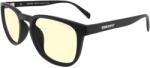 GUNNAR OAKLAND ONYX, fekete keret, borostyán színű szemüveg (OAK-00101)