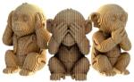 Cartonic Puzzle 3D Cartonic din280 piese - Maimuțe (CARTTRIOMONK)