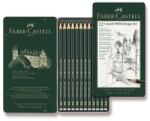 Faber-Castell Castell 9000 Design grafit ceruzák pléhdobozban, 12 db-os készlet (119064)