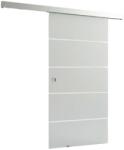Doorlegro tolóajtó szett EasySlide 65 szatén 4-csíkos inox 205 cm x 90 cm