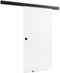 Doorlegro tolóajtó készlet EasySlide 65 ESG tiszta üveg fekete 205 cm x 90 cm