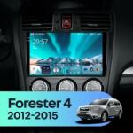  Autó navigáció Teyes CC4 Subaru Forester 4 2012-2018 6+64GB 9.5" QLED Octa-core 2.7Ghz, Android 4G Bluetooth 5.1 DSP - B változat